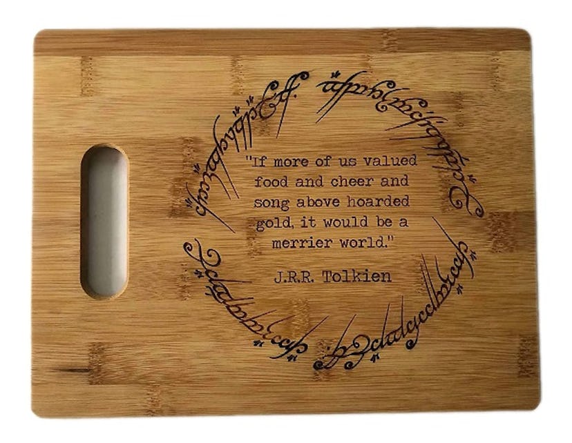 Tolkien Quote Engraved Bamboo Cutting Board