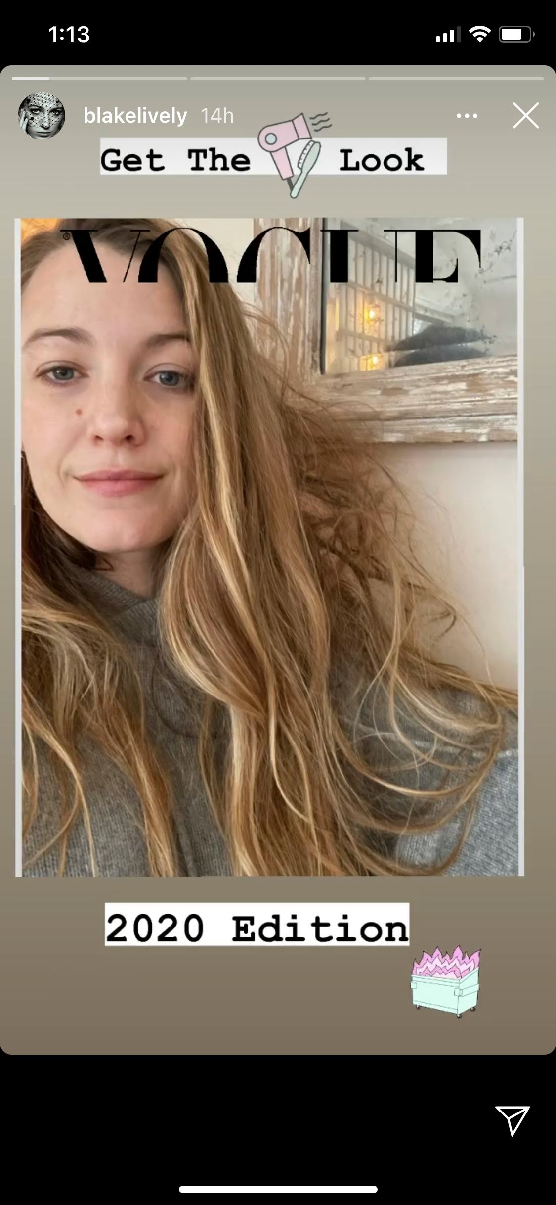 Blake Lively Shows Off Her Highly Relatable Quarantine Hair