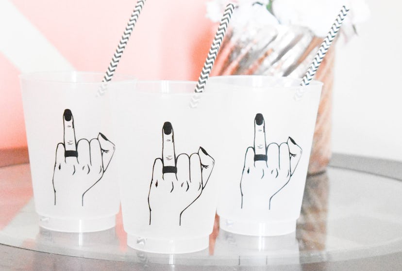 Ring Finger Bachelorette Party Cups