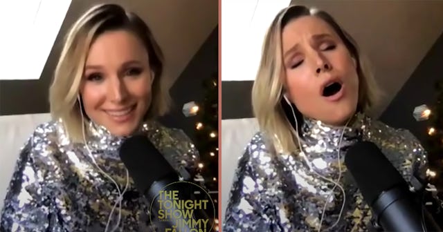 Kristen Bell sings Christmas song