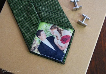 Loce and Lace Hankies Custom Photo Tie Patch Label