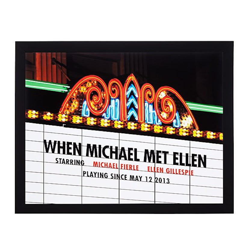 Personalized Movie Marquee Photo Print