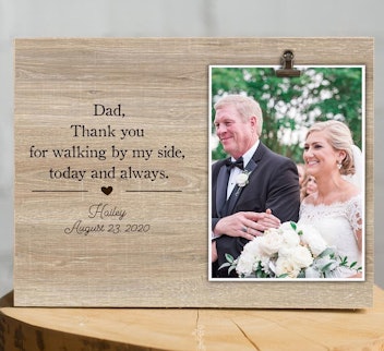 River Roots Collective Personalized Father of the Bride Picture Frame