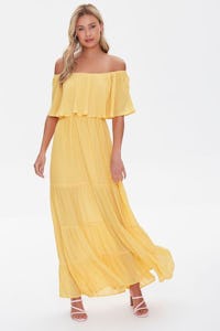 Off-the-Shoulder Maxi Dress