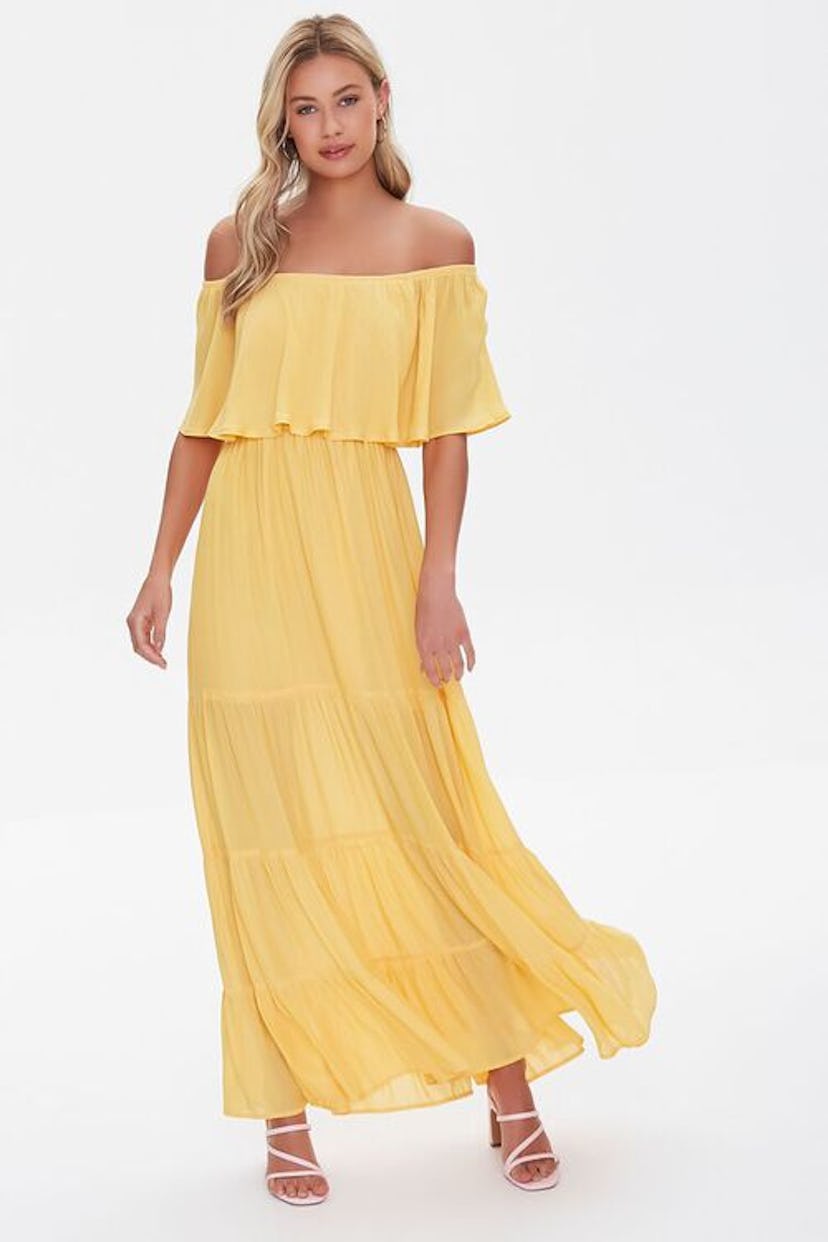 Off-the-Shoulder Maxi Dress