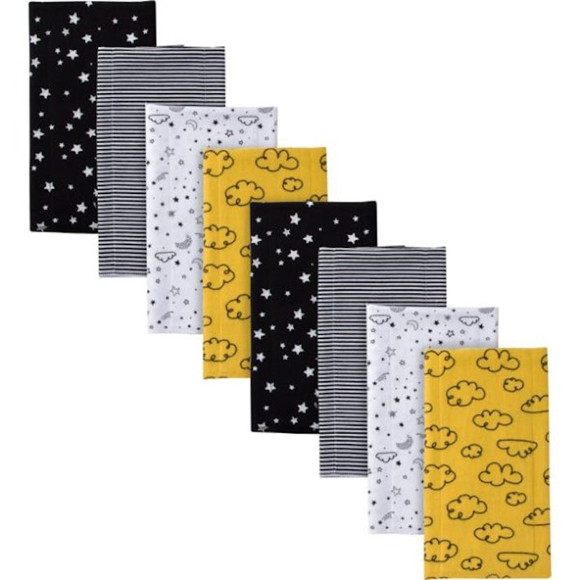 Gerber Flannel Burp Cloths - 8-Pack