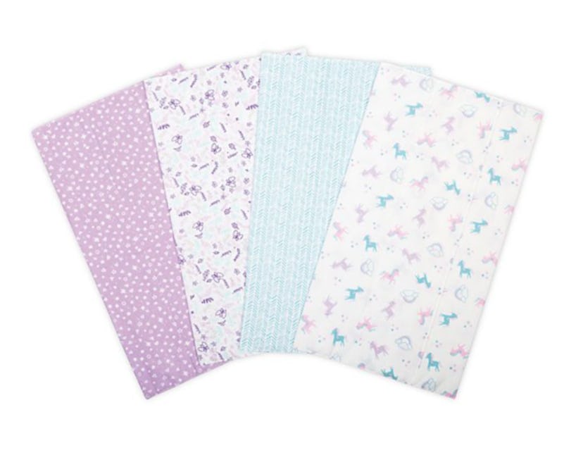 Trend Lab Flannel Burp Cloth Set - 4-Pack