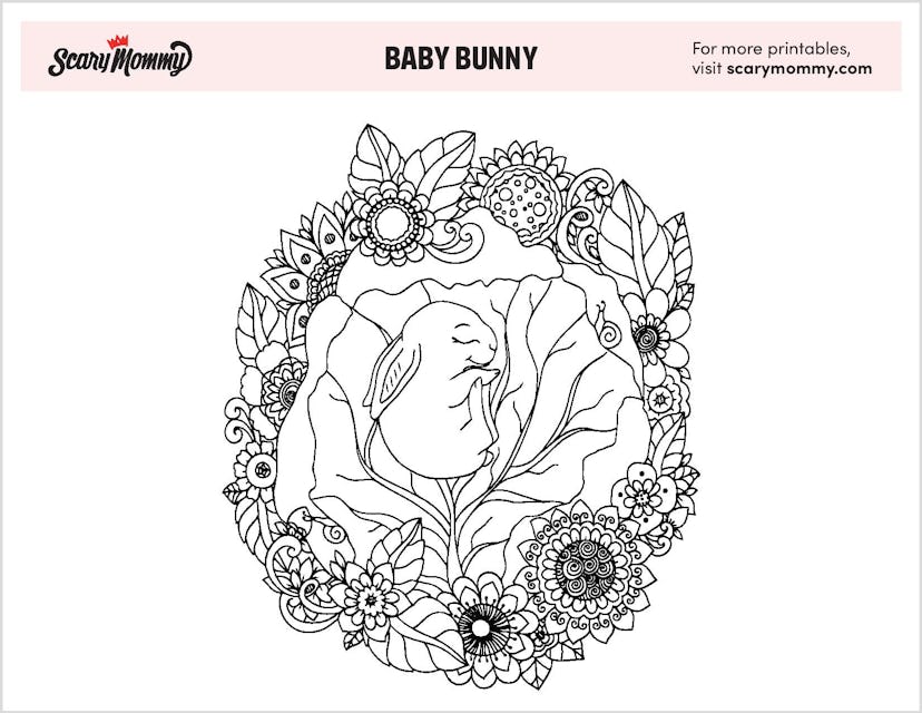 Spring Coloring Pages: Babu Bunny