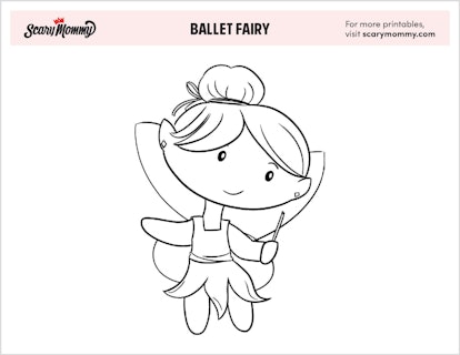 Coloring Pages: Ballet Fairy