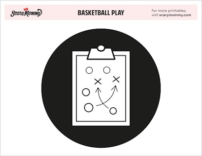 Coloring Pages: Basketball Play