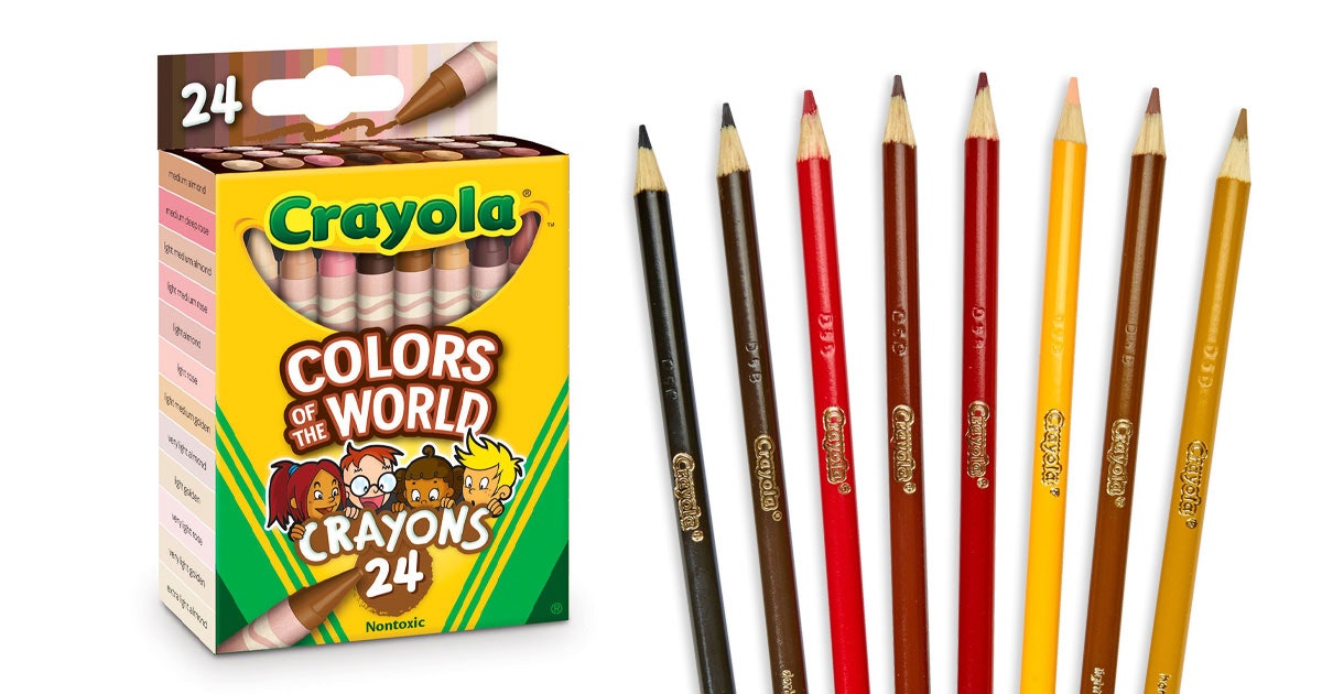 New 2 Packs Crayola Colors of the World 24pk Colored Pencils Skin