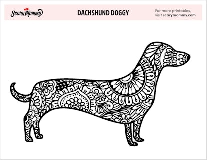 Dachsund Doggy Printable