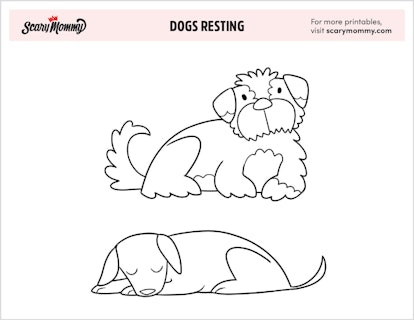 Dogs Resting Printable