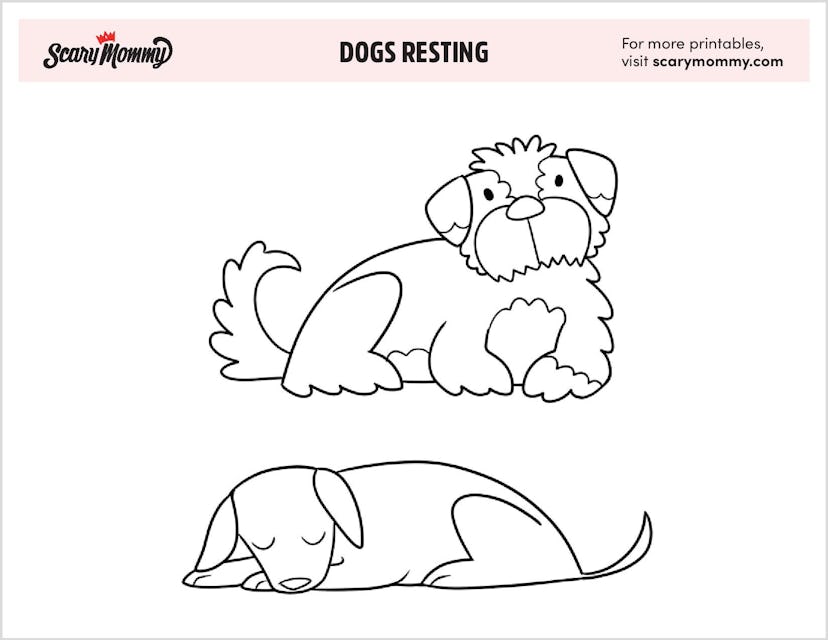 Dogs Resting Printable