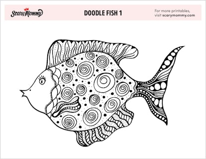 Coloring Pages: Doodle Fish