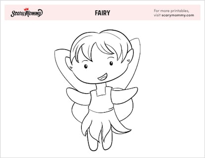 Coloring Pages: Fairy