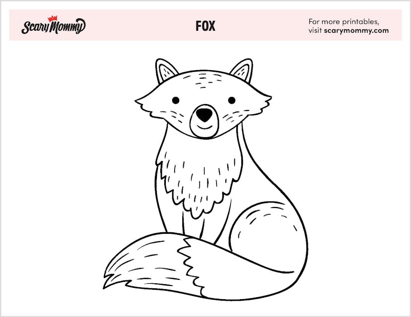 Coloring Pages: Fox