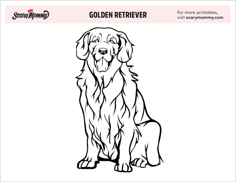 Golden Retriever Printable