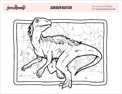 Juravenator Coloring Page