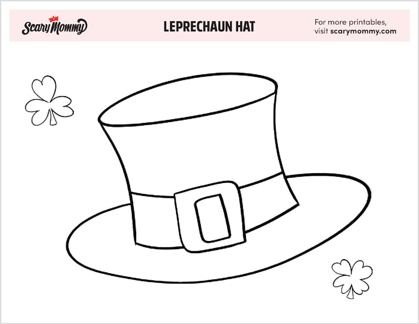 St. Patrick's Day Coloring Pages: Leprechaun Hat