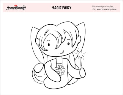 Coloring Pages: Magic Fairy