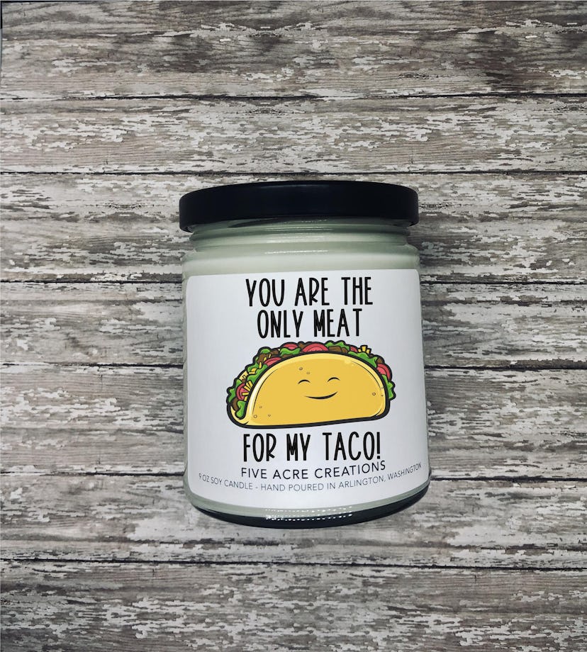 You're the Only Meat for My Taco Candle