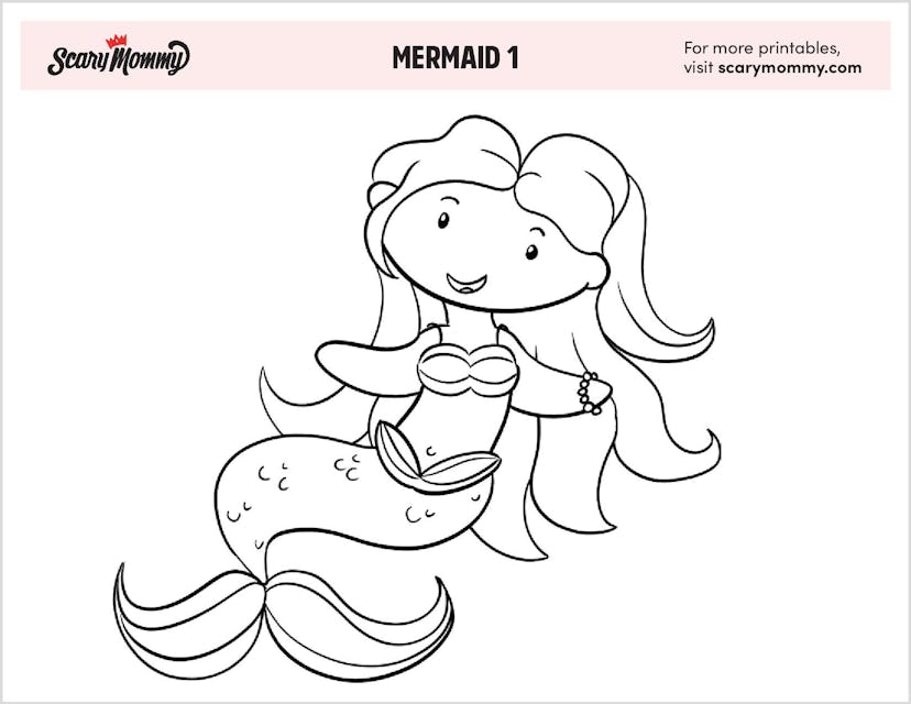 Mermaid 1 Printable