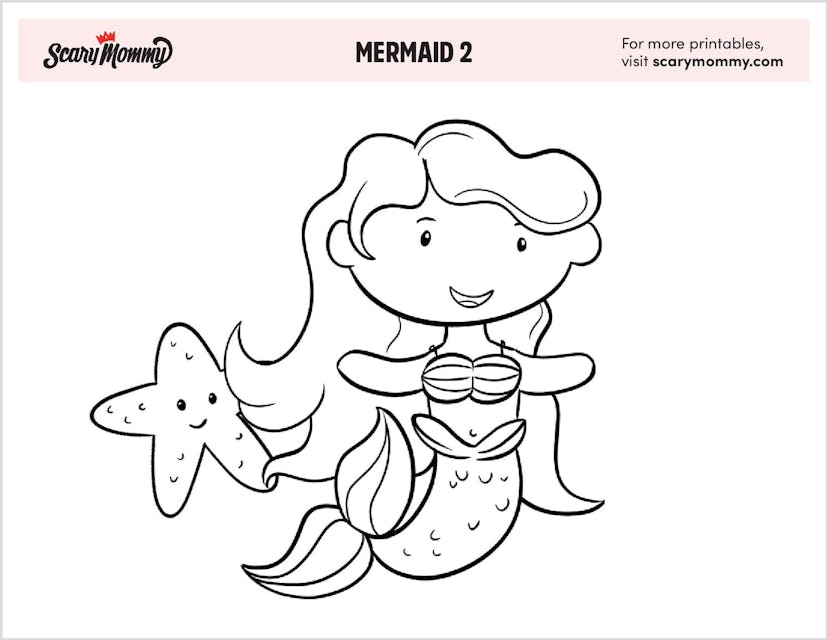 Mermaid 2 Printable