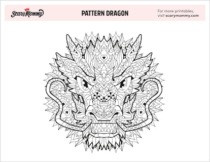 Coloring Pages: Pattern Dragon