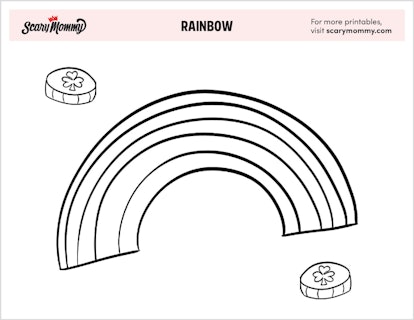 St. Patrick's Day Coloring Pages: Rainbow