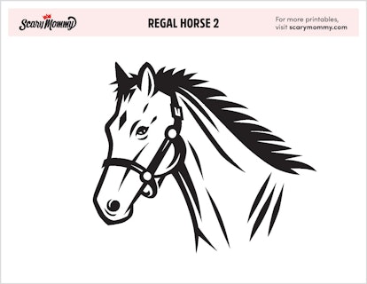 Horse Coloring Pages: Regal Horse 2