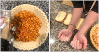 spaghettio pie