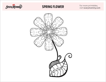 Flower Coloring Pages: Spring Flower