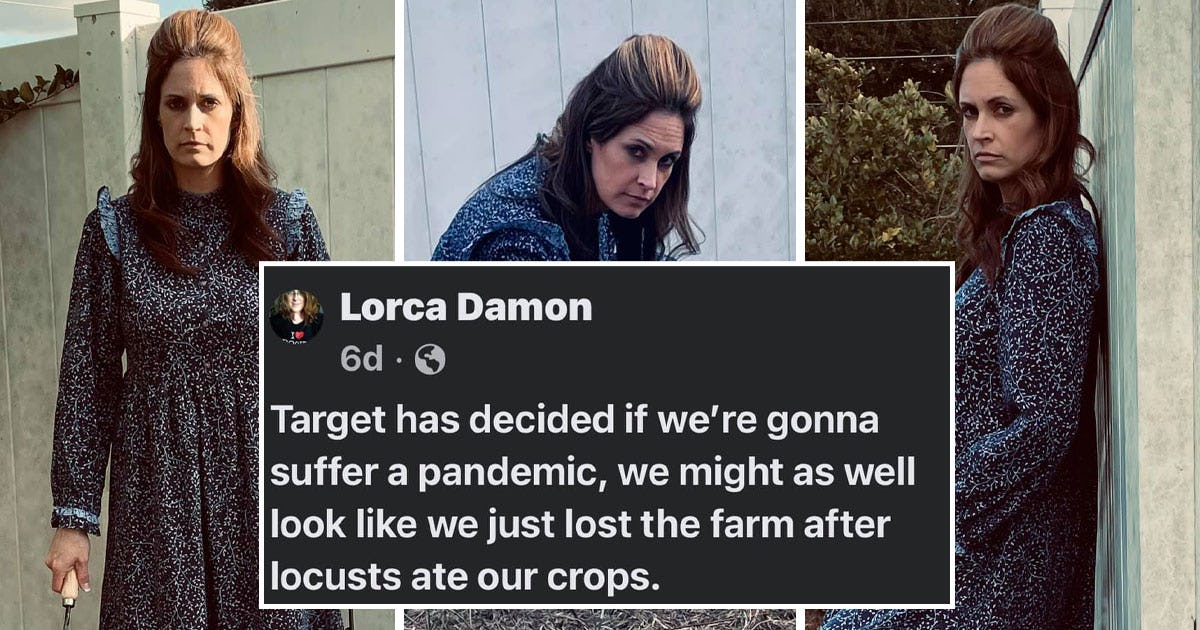 Mom S Hilarious Photoshoot In Target Pandemic Dress Goes Viral Mom S Hilarious Photoshoot In Target Pandemic Dress Goes Viral