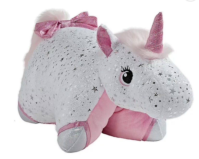 Pillow Pets® Signature Glittery White Unicorn Plush Toy