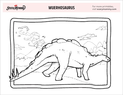 Wuerhosaurus Coloring Page