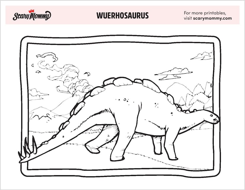 Wuerhosaurus Coloring Page