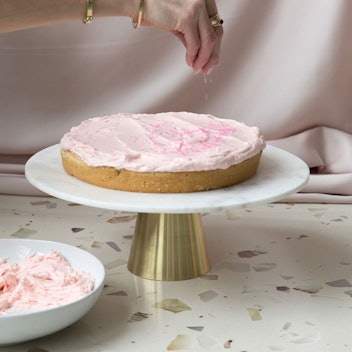 West Elm Marble + Brass Cake Stand
