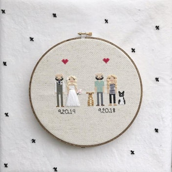 Then and Now Personalized Embroidery