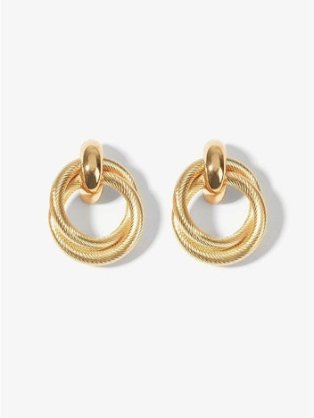 MIRIELLE Gold Double Hoop Earrings