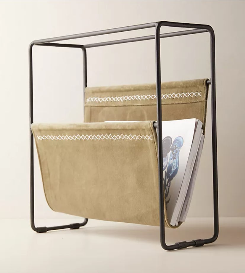 Terrain Velvet + Iron Magazine Rack