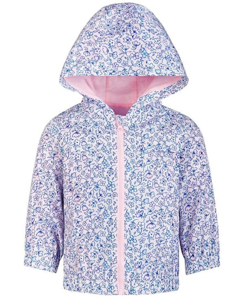 Macy's Ditsy Floral Print Windbreaker