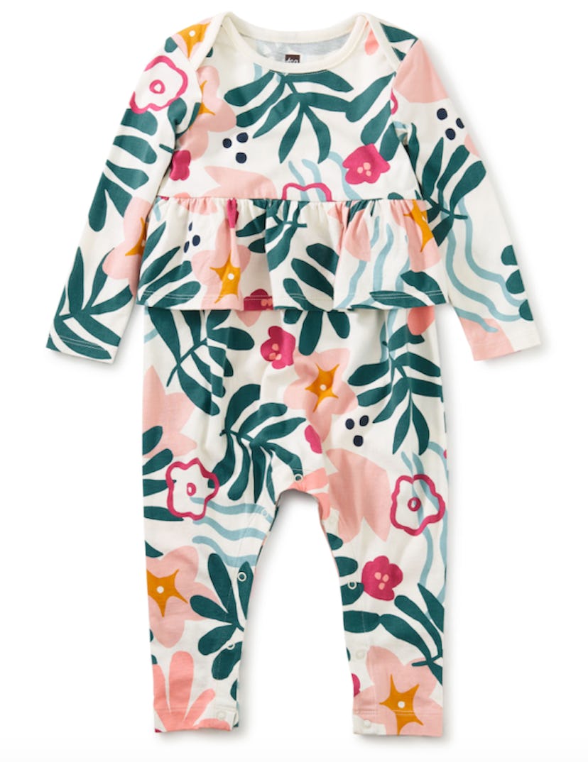 Tea Collection Peplum Baby Jumpsuit