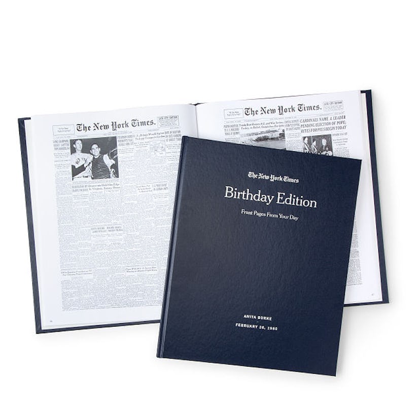 New York Times Custom Birthday Book