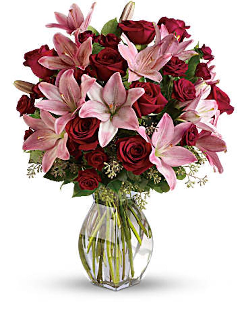 Teleflora Lavish Love Bouquet with Long Stemmed Red Roses