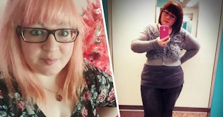A woman who quit dieting when she was over 400 pounds because she is proud of who she is