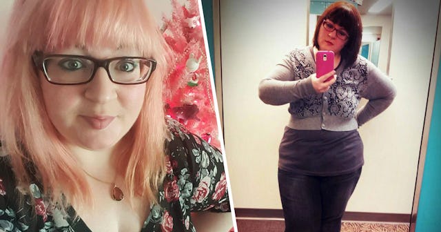 A woman who quit dieting when she was over 400 pounds because she is proud of who she is