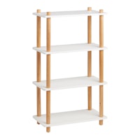 White And Natural Elliot Bookshelf