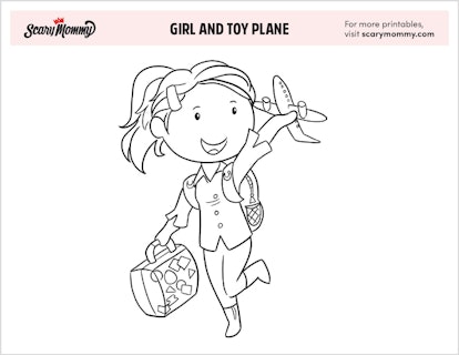 Girl and Toy Plane