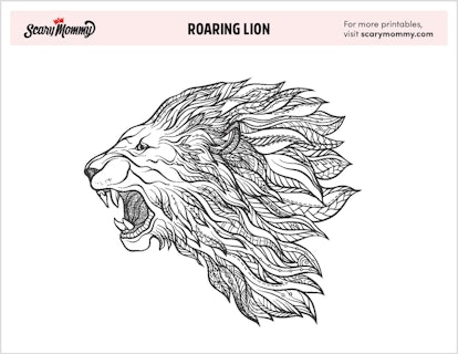 roaring lion coloring pages